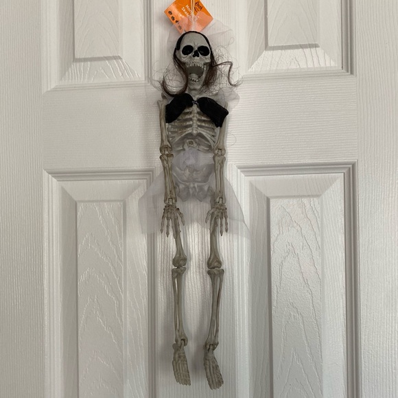 HALLOWEEN SKELETON BRIDE FULL BODY JOINT ARTICULATION DECOR VINTAGE - Picture 7 of 16